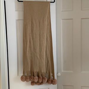 Fur Pom-Pom Scarf